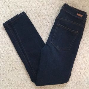 Dark denim jeans